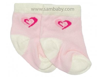 Tombis Dětské ponožky 30 růžové srdce