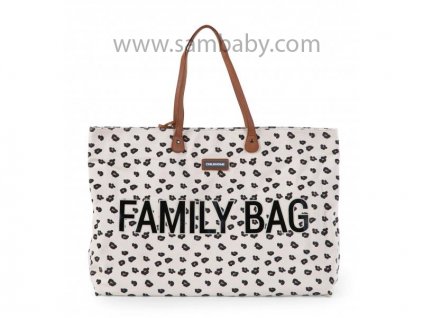 CHILDHOME CESTOVNÍ TAŠKA FAMILY BAG CANVAS LEOPARD