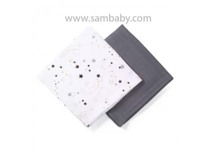 Babyono Pleny mušelínové Bamboo 2 ks Stardust