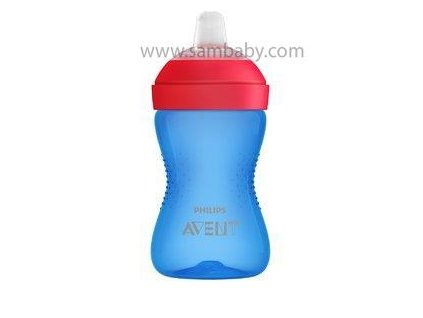 Philips AVENT Hrneček 300 ml Grippy jemná hubička modrý