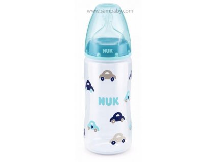NUK FC+ Láhev PP 300ml,modré auta