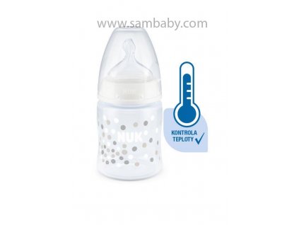 NUK FC+ lahev s kontrolou teploty, 150 ml bílá