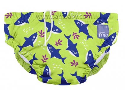 Bambino Mio Kojenecké plavky Neon Shark - S- (5-7kg)