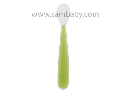 Chicco Lžička silikon Soft 06828.51 - zelená