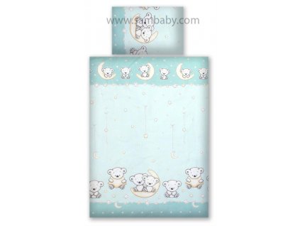 Amy Povlečení do postýlky 2.díl Medvídek tyrkysový