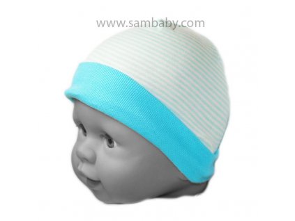 Eevi Čepice Summer bavlna - tyrkys - DOPRODEJ - vel.40