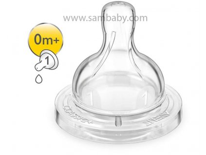 Philips AVENT Dudlík Anti-colic/Classic+ 1 novorozenecký průtok, 2 ks