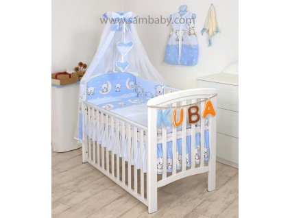 Amy Povlečení do postýlky 4.díl meďa 1 modré