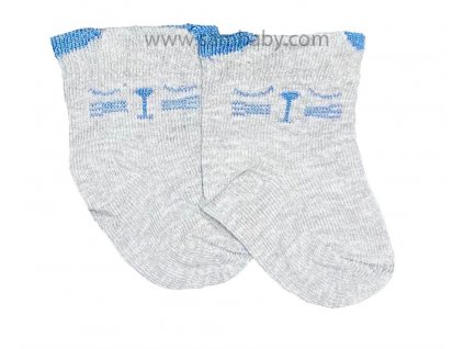 Tombis Dětské ponožky 38 kocourek šedo-modré