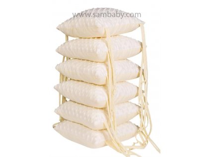 DuetBaby mantinel do postýlky polštářky 6ks krémové