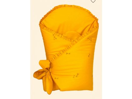 Amy Rychlozavinovačka s výšivkou Pure hořčicová