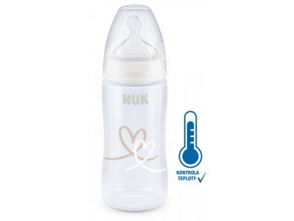 NUK Kojenecká láhev FC+Temperature Control 300 ml bílá