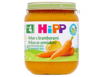 Hipp Příkrm zeleninový BIO Mrkev s brambory 125g