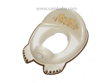 Tega Baby Adaptér/Redukce s protiskluzovou úpravou na WC Medvídek - Světle béžový