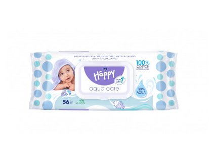 Bellahappy čistící ubrousky 56 Aqua care