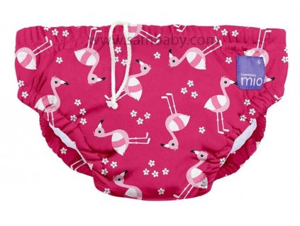 Bambino Mio Kojenecké plavky Pink Flamingo - S- (5-7kg)