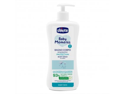 CHICCO Šampon na tělo s dávkovačem Baby Moments Protection 93 % přírodních složek 500 ml