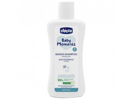 CHICCO Šampon na vlasy a tělo Baby Moments 92 % přírodních složek 200 ml