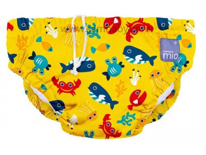 Bambino Mio Kojenecké plavky Deep Sea yellow - S- (5-7kg)