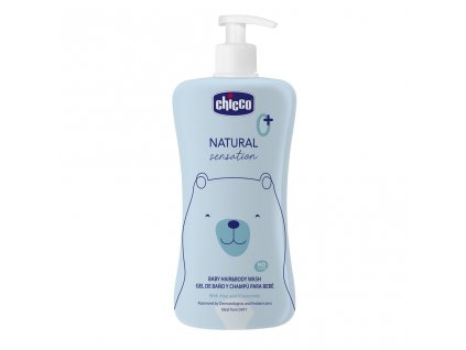CHICCO Šampon na vlasy a tělo Natural Sensation s aloe a heřmánkem 500ml, 0m+