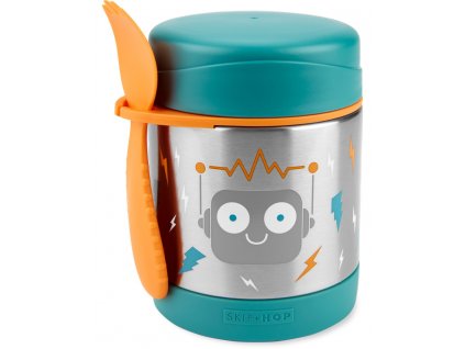 SKIP HOP Spark Style Termoska na jídlo se lžičkou/vidličkou Robot 325 ml, 3+