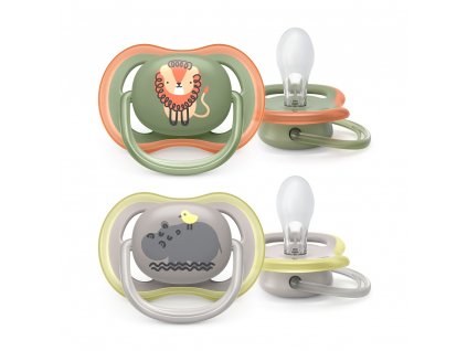 Philips AVENT Šidítko Ultra air Obrázek 6-18m chlapec (lev), 2 ks