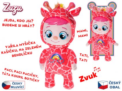 Miminko Zuzu plyšová 35cm na baterie česky mluvící a zpívající