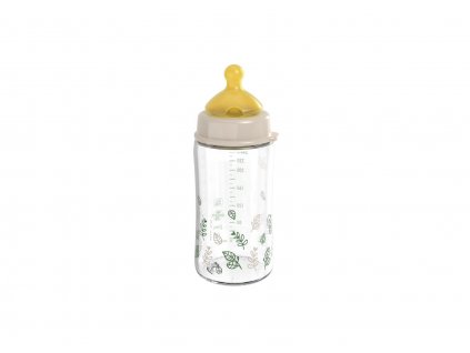 NIP CHERRY GREEN láhev sklo,široká, kaučuk-M,240ml béžová