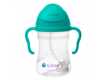 b.box Hrneček s brčkem - nefritově zelený 240ml