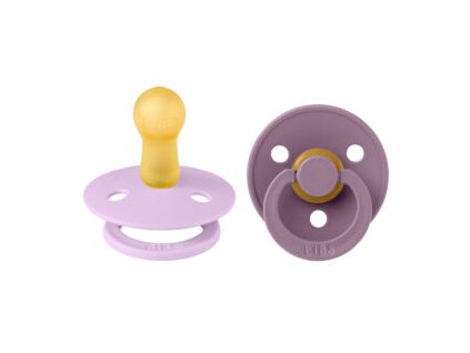 BIBS Colour okruhle cumliky z prirodneho kaucuku 2ks velkost 2 VioletSky Mauve 120430 5713795252633 300x300