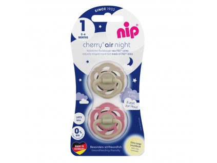 nip cherry air night siditko kaucuk 0 6m 2ks brown red