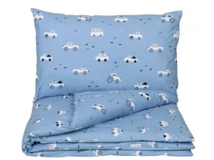 Danpol povlečení do postýlky 2.díl - Autíčka modré