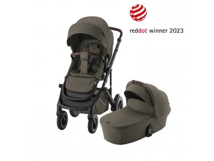 BRITAX RÖMER Set kočárek Smile 5Z + hluboká korba Lux, Urban Olive