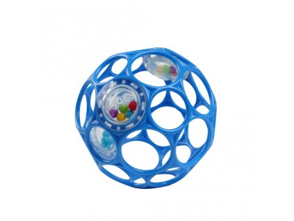 Bright Starts Hračka Oball RATTLE 10 cm 0m+ blue