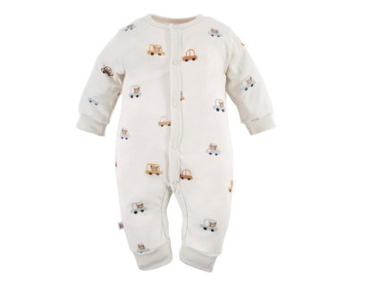 Eevi ecru overal ze 100% bavlny -Medvídek