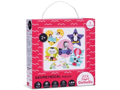 Puzzle GAGAGU Puzzle geometryczne GGG0329 38 elementow opakowanie