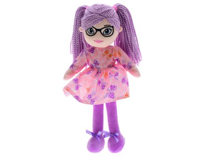 Panenka Janinka s brýlemi česky mluvící - fialová