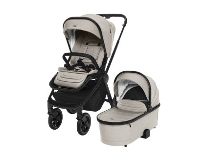 ZOPA Set Move Cross 3 + hluboká korba Move XL 3 + adaptéry, Ivory Beige
