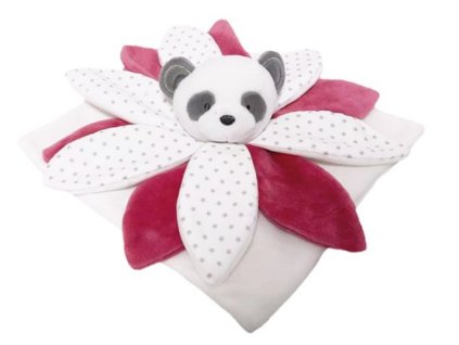 Tulilo usínáček Panda růžový s bílou