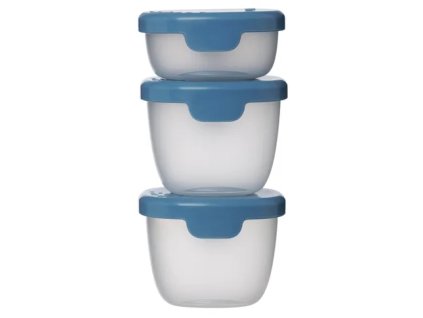 Q12385 b box Sada krabicek Snack Tubs 3 ks Modre