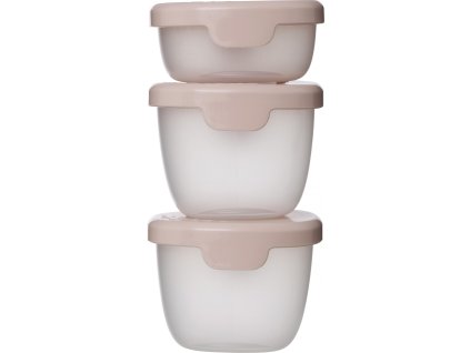 b.box Sada krabiček Snack Tubs 3 ks - Růžové