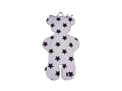 Cottonmoose podložka do kočárku Bear šedá hvězda