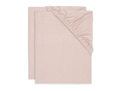 Jollein Prostěradla ze 100% bavlny 120x60cm -set 2ks Wild Rose
