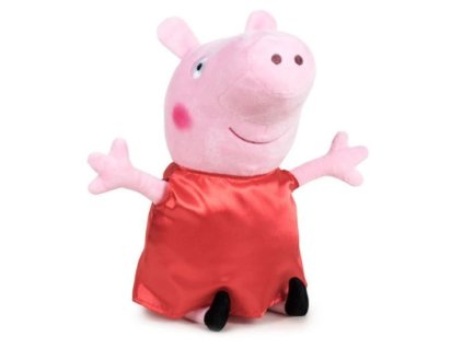 Plyšové prasátko 20cm červené šaty