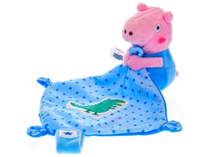 Plyšové prasátko Peppa Pig - usínáček modrý