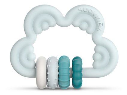 Suavinex kousátko silikonové +6m Mráček Blue