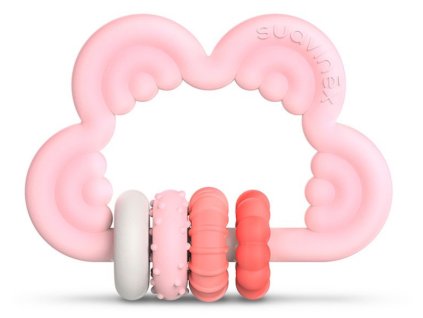 Suavinex kousátko silikonové +6m Mráček Pink