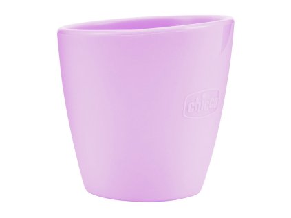 Chicco Hrnek silikonový růžový 6m+