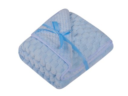DuetBaby Dětská deka 3D Soft - modrá