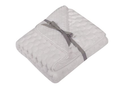 DuetBaby Dětská deka 3D Soft - bílá